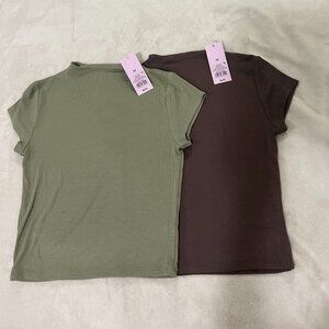 2 turtleneck tops combo in XS - NWT